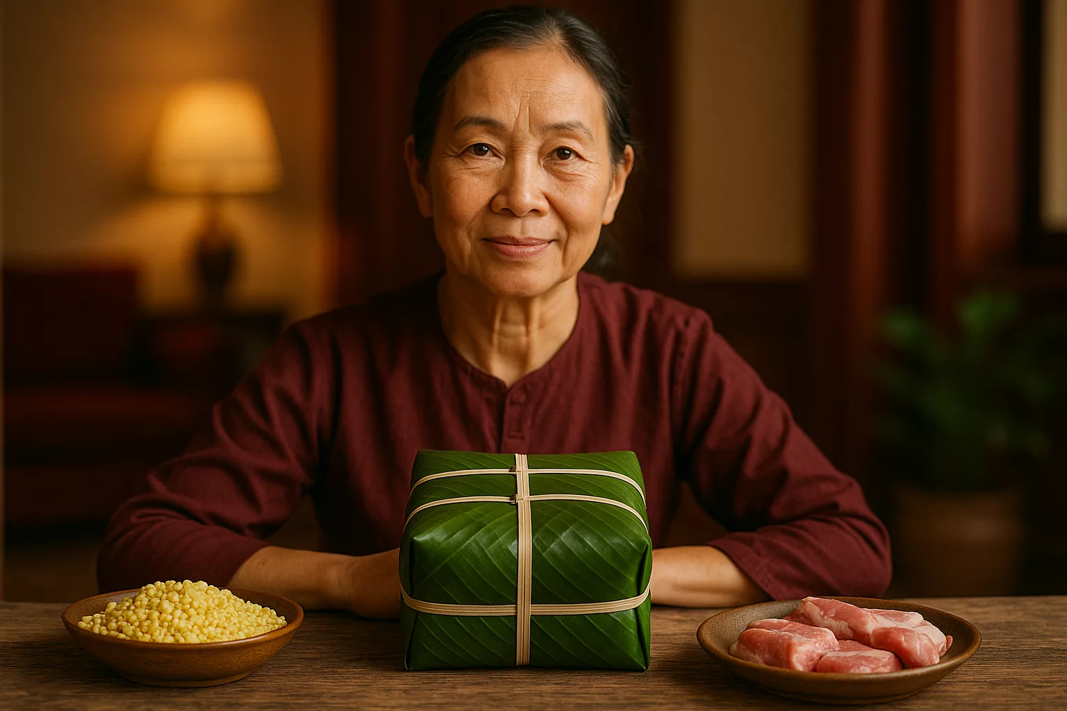 Bánh chưng Bờ Đậu – đặc sản Thái Nguyên